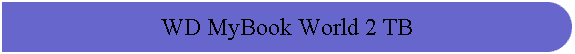 WD MyBook World 2 TB