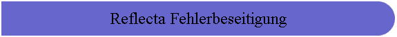Reflecta Fehlerbeseitigung
